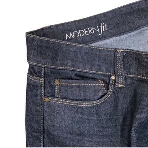 ANN Taylor Denim Jeans 10 Stretch Boot Cut Dark Wash Modern Medium Pants Trouser